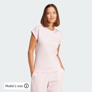 NWT Adidas ESSENTIALS LINEAR COTTON TEE Size Large